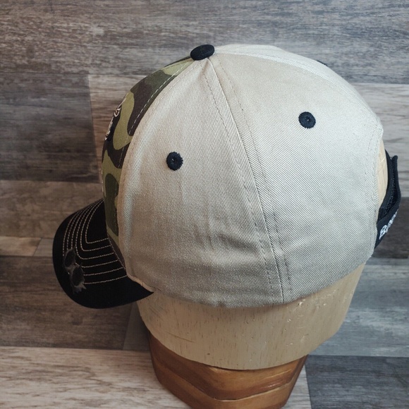 Born to Hunt Camo & Black Adjustable Hat Cap Hunting Deer Camouflage Green - Picture 8 of 11